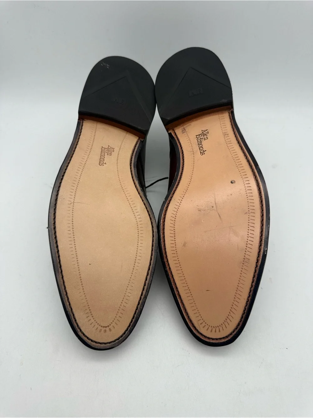NEW Allen Edmonds Clifton Cap Toe Blucher Brown Mismatch Sz R 11 B / L 10.5 D